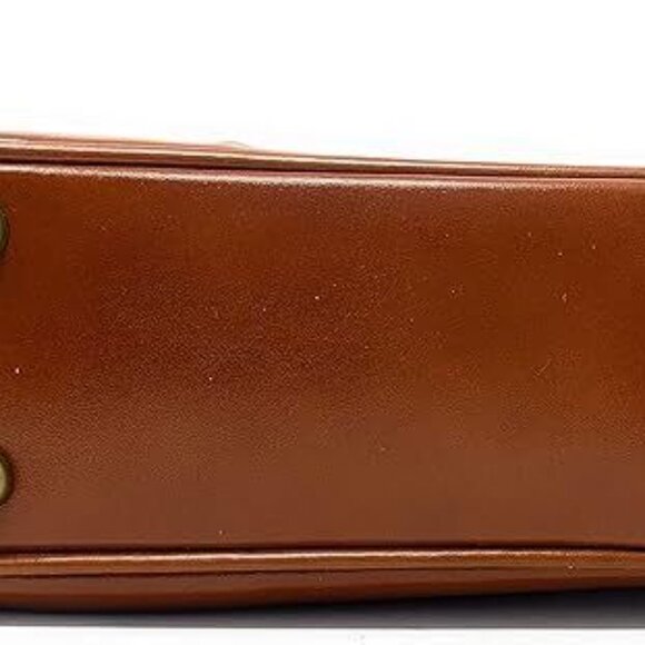 PATRICIA NASH GRACCHI SATCHEL TAN LEATHER CROSSBODY/PURSE BAG NWT ROSE TOOLED - Picture 4 of 5